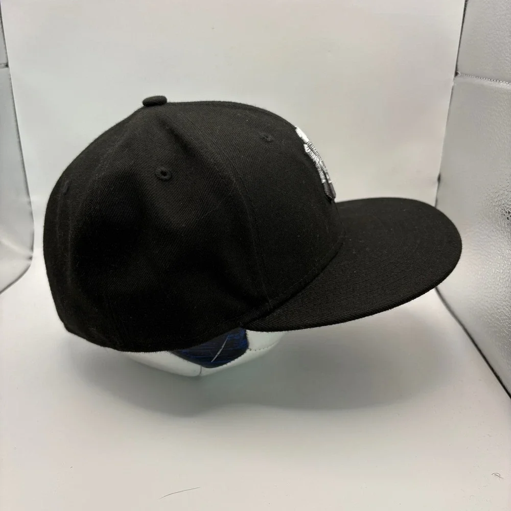 Vintage Style New Era New York Yankees MLB Fitted Hat Black 59FIFTY Size 7 1/4 - Picture 2 of 6
